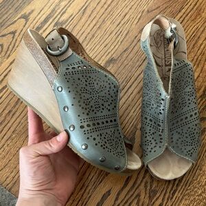 Pikolinos | Leather Benissa‎ Wedge Sandals Sz 40/9.5/0